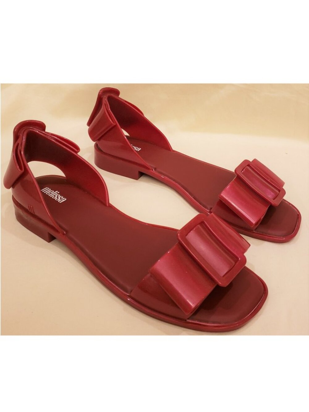 Melissa Aurora Brazil Tutti Frutti Scented PVC Sandals Size-9 Red